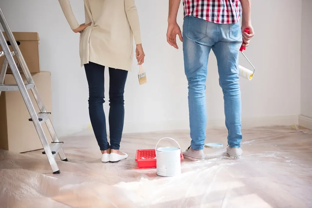 Travaux de peinture et les revêtements de sols